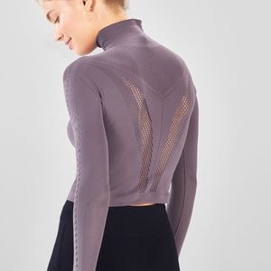 NWT Fabletics Jules Warp Knit Top